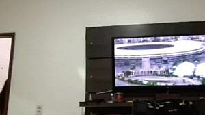 Beautiful Brazilian Amateur Woman Posing Seductively In Casual Setting