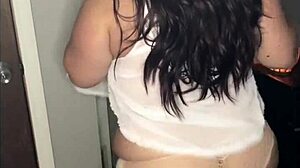 Thick Ass Milf Dances Seductively in Revealing Lingerie