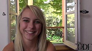 Chloe toy undresses, showing feet and ass for anal 😏