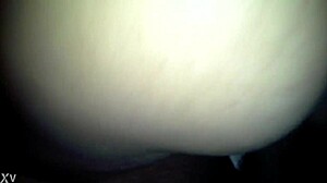 Ebony bbw rides cowgirl on big black ass