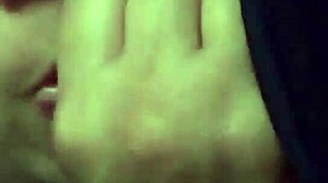 hot blowjob after work with mouth full of cum