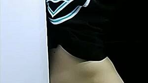 Granny teases her ass on Liveme before sleeping