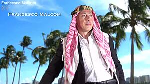 Beautiful model gives her ass to the sheikh with a sports car