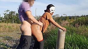 She GIVES her ASS in PUBLIC for a MONSTER COCK CREAMPIE