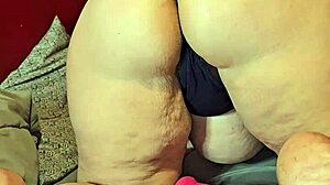 look at this pregnant milf's big ass and tits in panties