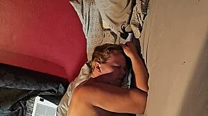 look at this pregnant milf's big ass and tits in panties