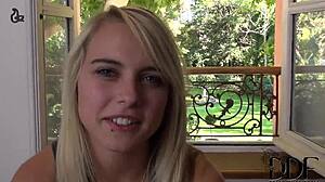 Chloe toy undresses, showing feet and ass for anal 😏