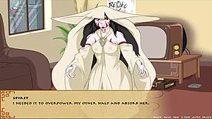 Big Tits Anime Girl Exclaims 'Love Me Deep!' In Four Elements Trainer