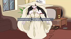 Big Tits Anime Girl Exclaims 'Love Me Deep!' In Four Elements Trainer