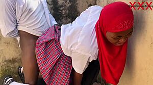 big cock senior prefect fucks petite 18+ classmate at principal's window with long shaft. subscribe for more wild action.