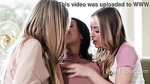Straight Girls Try Lesbian Threesome!
