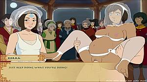 Big Tits Anime Girl Exclaims 'Love Me Deep!' In Four Elements Trainer