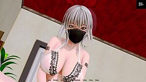 Slutty Asian Maid Titty Fucks In Hotel!