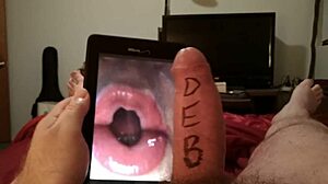 Cyberdebb Performs Hands-Free Virtual Blowjob Tribute With Cum