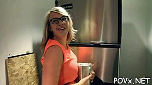 the breasty teen is totally into rough sex, bent over hard