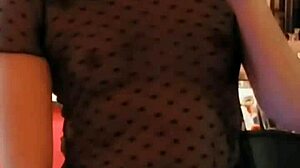 little asian shemale trap performs a solo show