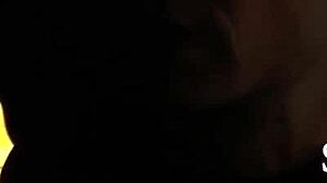 Watch This Babe Jerk A Big Black Cock For Cumshot!