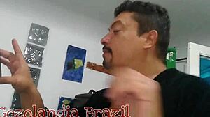 Latina Paty Bumbum Serves Delivery Guy In Lingerie