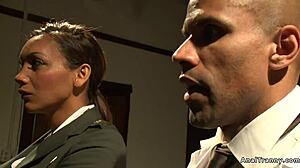 Shemale Dominates Scientist and Patient in Kinky Anal Play