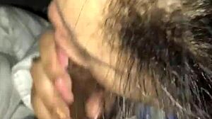 I can't get enough of sucking that big latina cock, it's a monster.