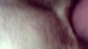 She bends over for rough doggy style