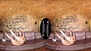 cynthia velons feels pleasure with vibrator