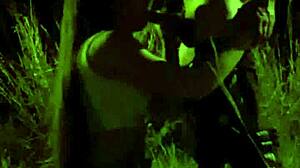 Incredible! Blowjob and Masturbation in Field with Watchers!