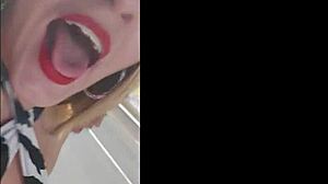 Me and my friend Bibi Tsunami are causing trouble on Augusta Street