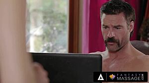 Petite brunette Vanessa Sky pounded hard by stranger