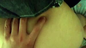 Petite Latina College Girl Feels Intense Pleasure in Doggystyle with Anal Finger