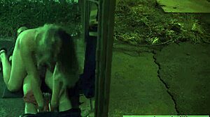 Bound Teen Sucks Hairy Pussy and Armpit in Domination Scene