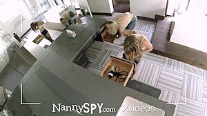 Oh wow, those nannyspy lesbian nannies got caught stealing and punished hard! 😏