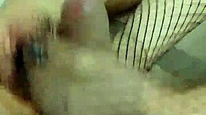 Petite teen masturbates me with feet