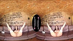 cynthia velons feels pleasure with vibrator