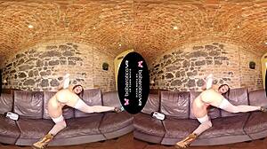 cynthia velons feels pleasure with vibrator