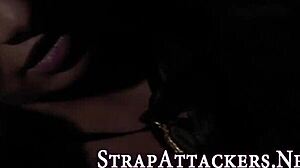 Watch This Babe Jerk A Big Black Cock For Cumshot!