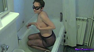 Wetting My Pantyhose In The Bathtub With Dirty Water