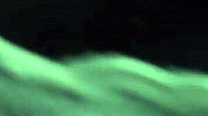 Chubby BBW shemale licks big tits and fucks ass with dildo closeup!