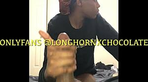 Slim Jim Sucks Big Black Cock Till Jaws Swell With Handjob