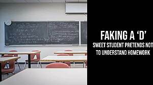 Předstírám nevědomost, abych zůstal po hodině na kouření a lížání píči s roztomilou učitelkou