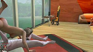 Wild lesbian orgy with anal