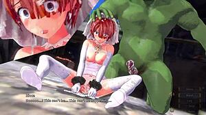 Bride Ricca Takes on Big Orc in 4K 3D Hentai Game!