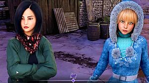 Teen gets double anal assfucking with big tits