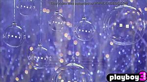 sexy latina model sasckya porto in snow after striptease