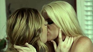 charlotte sins and nikki sweet explore lesbian pleasures with kissing and licking
