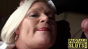 Mature blonde Lacey craving Pascal's cock with toys and stockings. Can't wait to feel it!