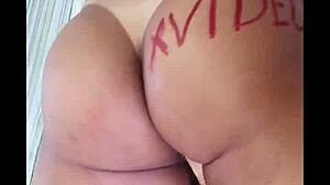 Blonde beauty reaches intense climax with favorite toy