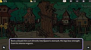 Slutty whores in Queen's Brothel fucked by werewolf during boss battle