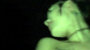 LATINA AMATEUR RIDES MONSTER COCK OUTDOOR WITH NATURAL TITS