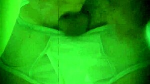 gay fetish video featuring alejandro mistral's monster cock in wet panties